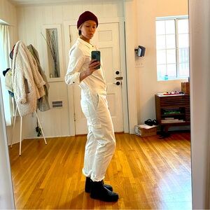 Wildfang Essential Longsleeve Coveralls Bone White